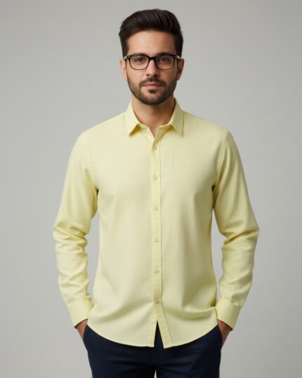 Premium Men’s classic linen shirt with full sleeves